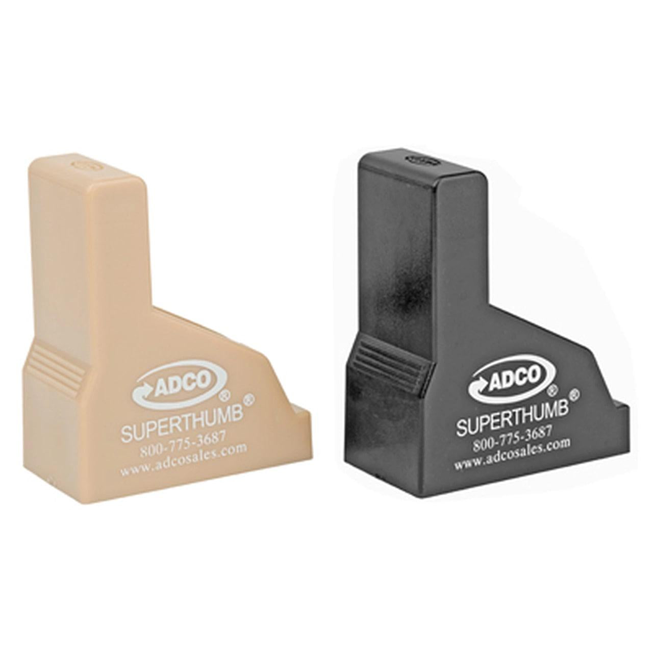 Adco Super Thumb 2-Count Magazine Loader Unloader Black and Tan