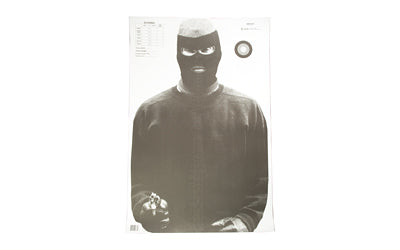 Action Target Vital Anatomy Photo Paper Target, Black and White, 23" x 35", Box of 100