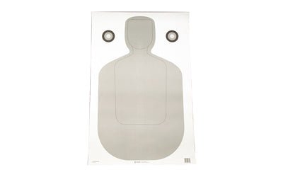 Action Target TQ-21 Paper Qualification Target, White & Gray, 23" x 35", Box of 100