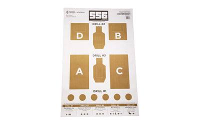 Action Target 556 Training Lab Range Target, Brown/White, Box of 100, GS-556TRALAB-100