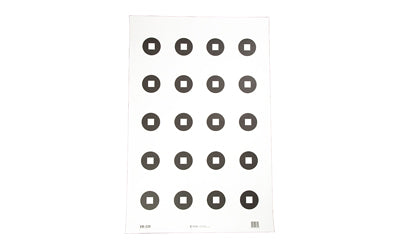 Action Target Military Aimpoint Dot Training Shooting Target, Black and White, 23"x35", 100 Count