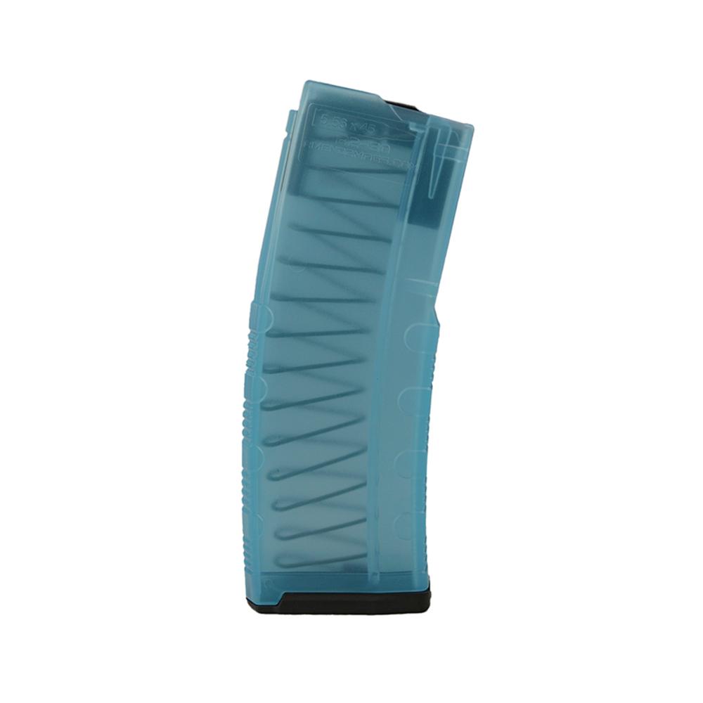 Amend2 AR-15 30-Round Mod-C Teal Translucent Rifle Magazine 5.56x45mm / .223 Rem