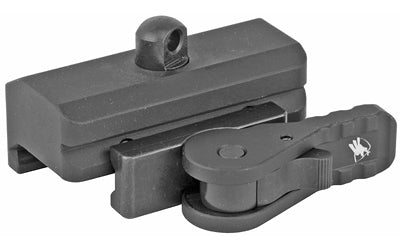 American Defense Mfg. QD Auto Lock Harris Bipod Picatinny Adapter Mount, Black AD-BP-STD