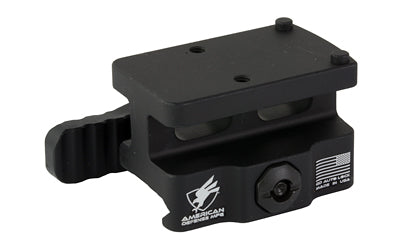 American Defense AD-RMR-LW-10-STD QD RMR/SRO Optic Mount, Co-Witness Height, Lightweight, Anodized Black