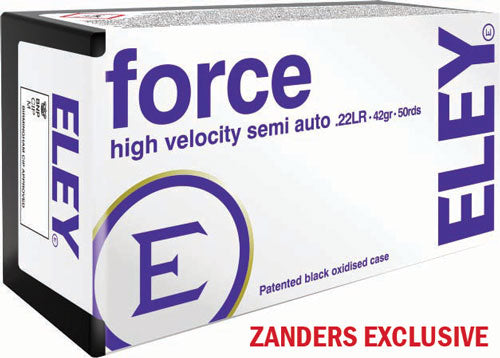 Eley .22 Long Rifle Force 42 grain Round Nose High-velocity semi-auto ammunition