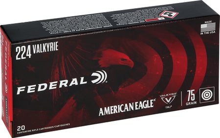 Federal AE .224 Valkyrie Total Metal Jacket 75 Grain