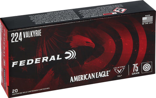 Federal AE .224 Valkyrie Total Metal Jacket 75 Grain