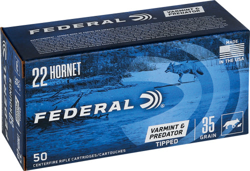 Federal .22 Hornet American Eagle Varmint & Predator 35 grain Polymer Tip ammunition