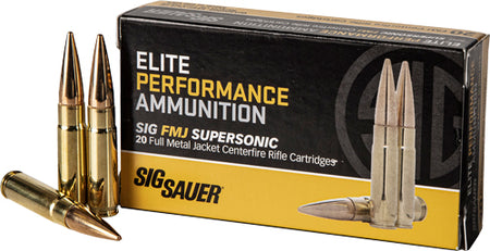 Sig Sauer .300 AAC Blackout Elite Performance 125 grain Full Metal Jacket ammunition
