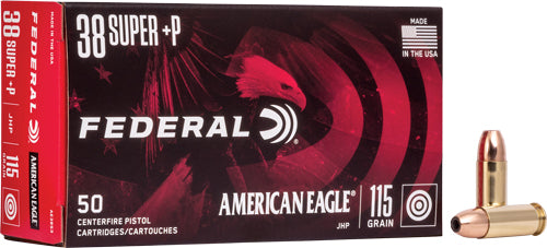 American Eagle  Jacketed Hollow Point 115 Grain .38 Super 1130 fps 029465061579