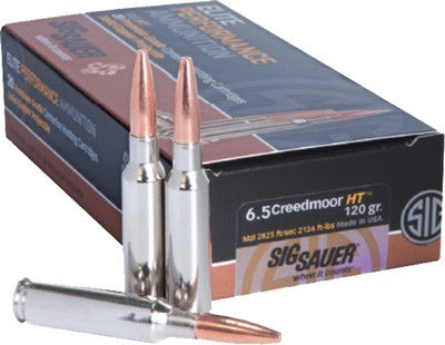 Sig Sauer Elite Copper Hunting Copper Solid 120 Grain 6.5mm Creedmoor 2825 fps 798681576777