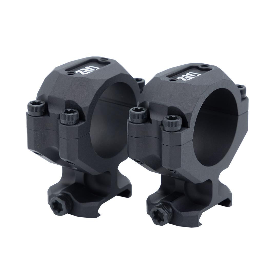 ZRO Delta Stealthcut 30mm Scope Rings 1.25 Inch Black 7075 Aluminum