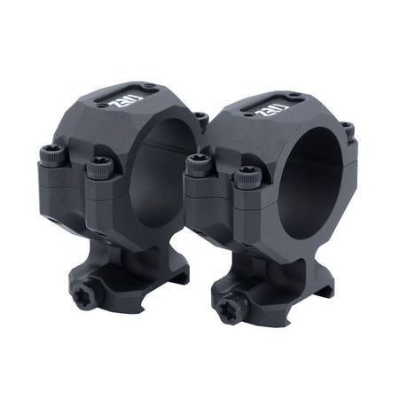 ZRO Delta Stealthcut 30mm Scope Rings 1.25 Inch Black 7075 Aluminum