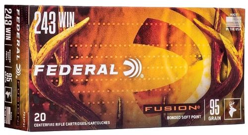 FEDERAL FUSION 243 WIN 95GR TIPPED FUSION 20RD 10BX/CS