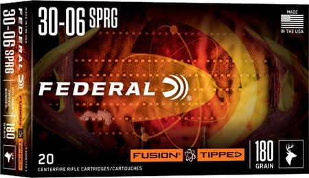 Federal .30-06 Springfield Fusion Tipped 180 grain Polymer Tip ammunition