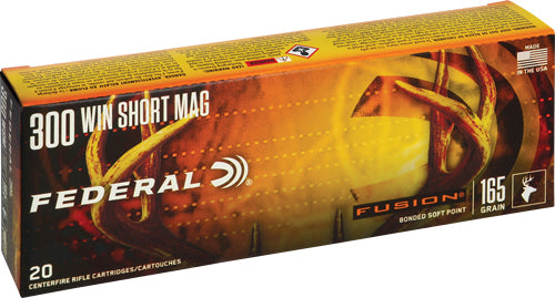Federal .300 WSM Fusion 165 grain Bonded Soft Point ammunition