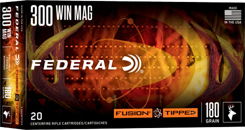 Federal .300 Winchester Mag Fusion 180 grain Polymer Tip ammunition
