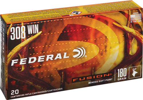 Federal Boat Tail Fusion Soft Point 180 Grain .308 Win / 7.62x51mm 2600 fps 029465097967