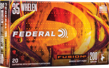 Federal Fusion Jacketed Soft Point 200 Grain .35 Whelen  029465061623