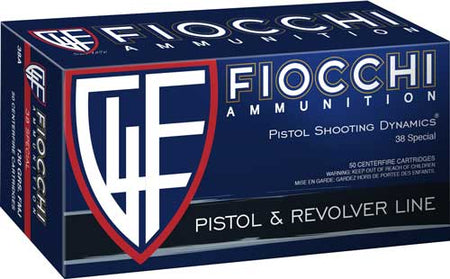 Fiocchi Defense Dynamics Jacketed Hollow Point 158 Grain .38 Special 850 fps 762344709901