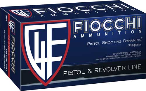 Fiocchi Defense Dynamics Jacketed Hollow Point 125 Grain .38 Special 1000 fps 762344706436