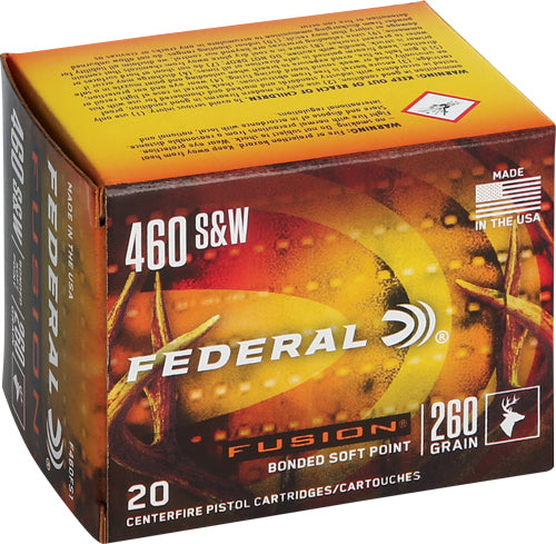 Federal Fusion Fusion Soft Point 260 Grain .460 S&W Mag 1600 fps 029465060435