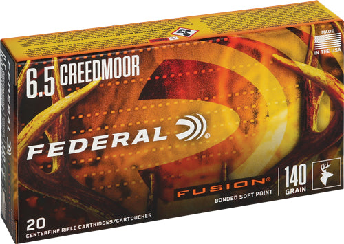 Federal Fusion Fusion Soft Point 140 Grain 6.5mm Creedmoor 2725 fps 604544622874