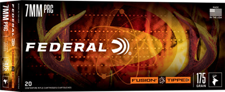 Federal 7mm PRC Fusion Tipped 175 grain Polymer Tip ammunition