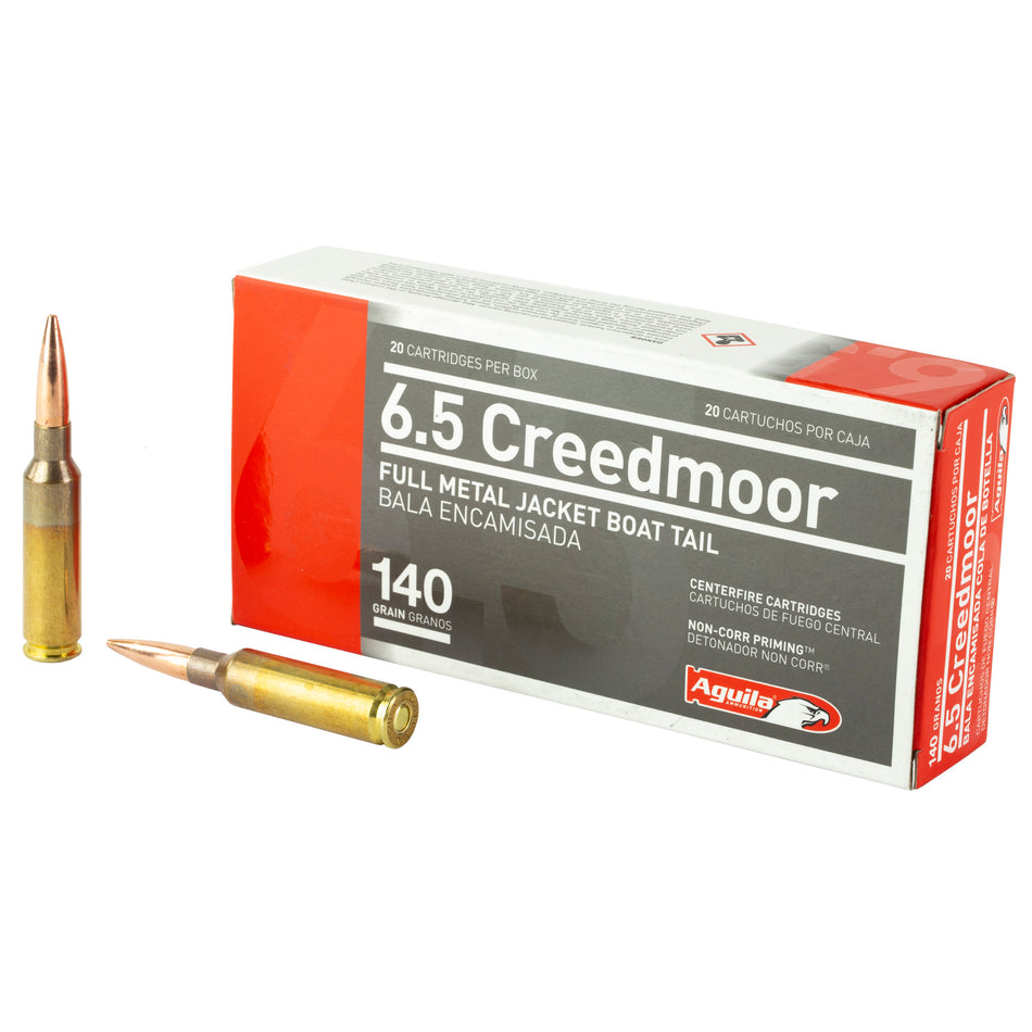 Aguila Ammunition 6.5 Creedmoor 140gr FMJ-BT