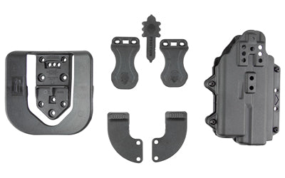 Alien Gear Holsters Photon Ambidextrous Holster, GLOCK 17/47/22 Gen 1-4, Compact Light Ready, Polymer, Black PHO-0601-L1-D