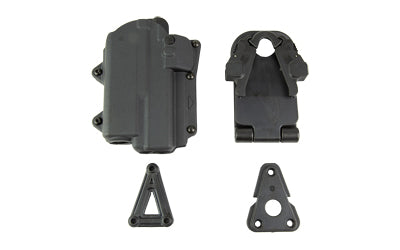 Rapid Force RH Level 2 Duty Holster, GLOCK 17/22/47 Compact Light Compatible, Black