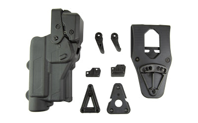 Rapid Force RH Level 3 Duty Holster, GLOCK 19 Large Light Compatible (X300/TLR-1), Black
