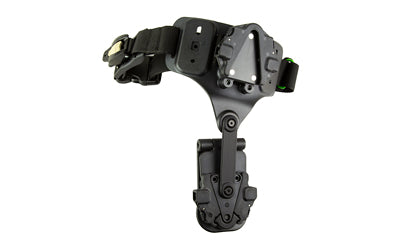 Rapid Force Dynamic Drop Leg Expansion with Locking Belt Slide and Integrated Taq-Strap, Standard Buckle, Black RFX-DD-BK-LBS-T-LK-C