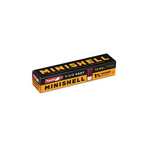 Aguila 12 Gauge Shotgun Ammo Minishell 1.75 in 5/8 oz #7.5