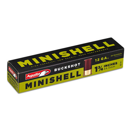 Aguila 12 Gauge Shotgun Ammo Minishell 1.75 in 5/8 oz #1 Buck / 4 Buck