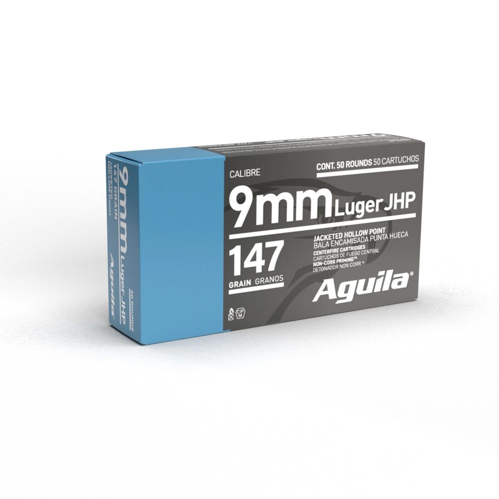 Aguila Handgun 9mm Luger / Parabellum 147 Gr JHP