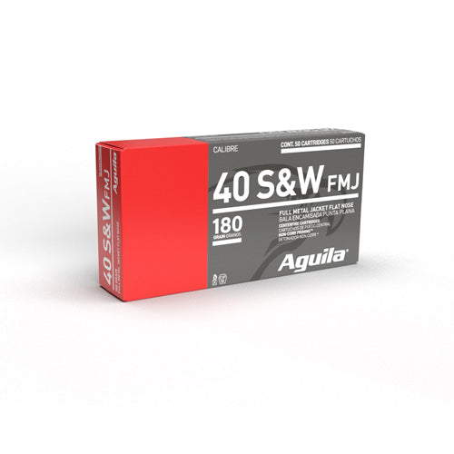 Aguila .40 S&W  180 grain Jacketed Hollow Point Flat Nose ammunition