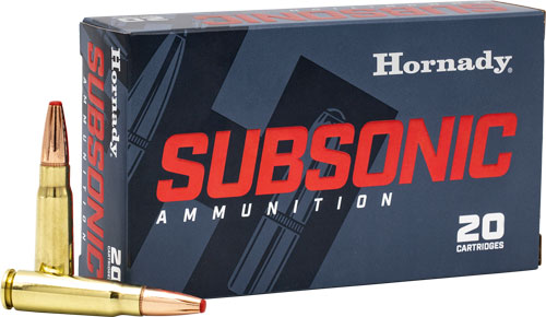 Hornady 7.62x39mm Subsonic 255 grain Sub X ammunition