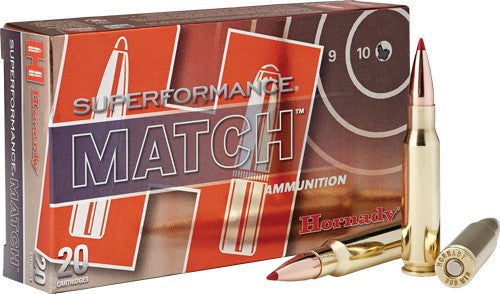 Hornady Superformance Match ELD Match Extremely Low Drag-Match 168 Grain .308 Win / 7.62x51mm 2840 fps 090255809633