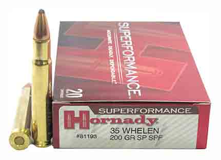 Hornady Superformance InterLock Spire Point 200 Grain .35 Whelen 2910 fps 090255811933