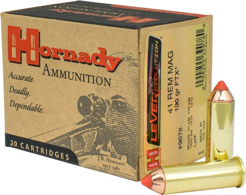 Hornady LEVERevolution Hornady Flex Tip eXpanding 190 Grain .41 Remington Mag 1620 fps 090255390780
