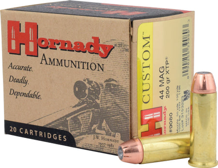 HORNADY Custom .44 Rem Mag 200 Grain, XTP(Extreme Terminal Performance)