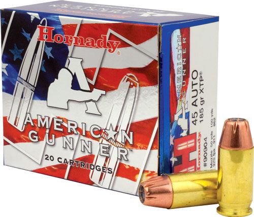 Hornady American Gunner Personal Defense Hornady XTP Hollow Point 185 Grain .45 ACP/Auto 970 fps 090255909043