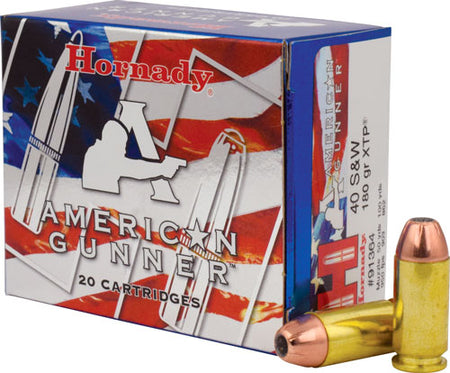 Hornady American Gunner Personal Defense Hornady XTP Hollow Point 180 Grain .40 S&W 950 fps 090255913644