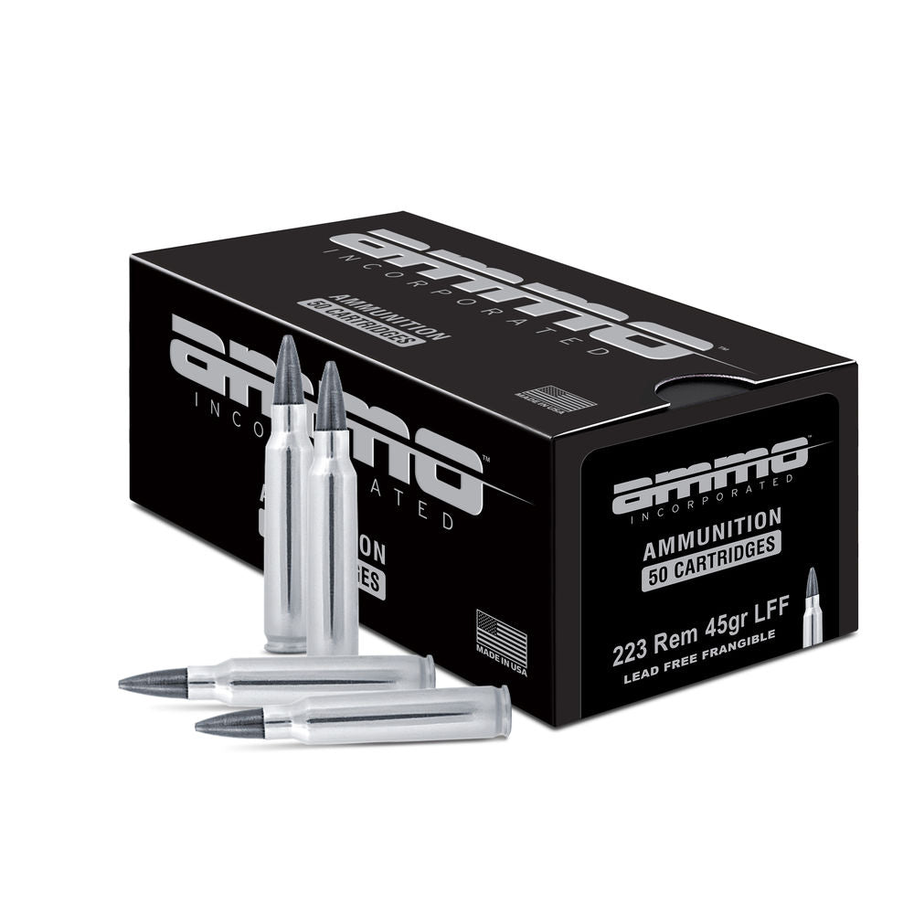 Ammo Inc .223 Remington Shield 45 grain Lead Free Frangible ammunition