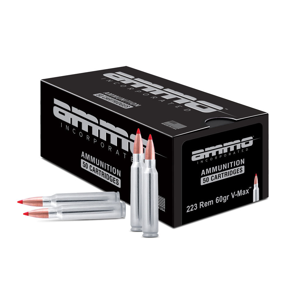 Ammo Inc .223 Remington Shield 60 grain V-Max ammunition
