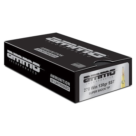 Ammo Inc .270 Winchester Signature 130 grain Super Shock Tip ammunition