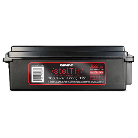 Ammo Inc .300 AAC Blackout StelTH Subsonic 220 grain Total Metal Jacket ammunition
