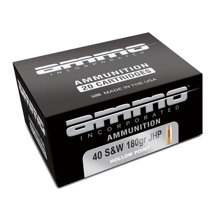 Ammo Inc .40 S&W Signature 180 grain Jacketed Hollow Point ammunition