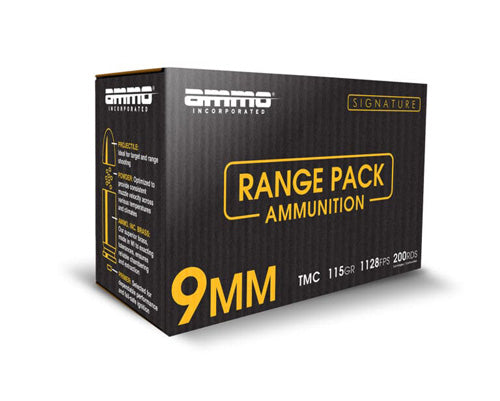 Ammo Inc 9mm Luger / Parabellum Signature Range Pack 115 grain Total Metal Case ammunition